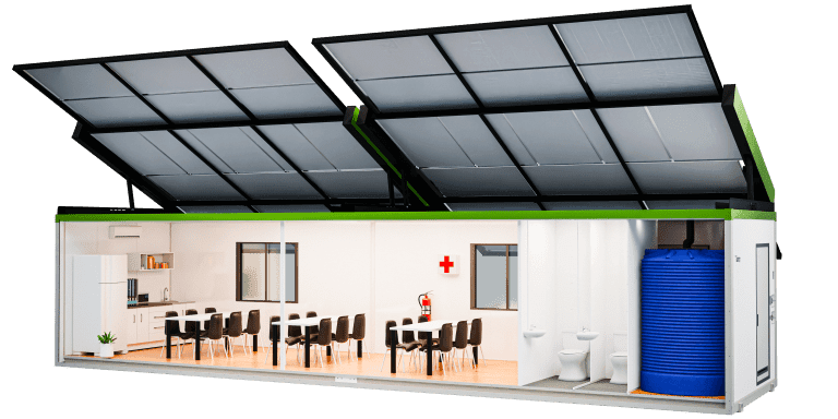 Enersite Modular Office Crib & Ablution 12x3m