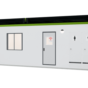 Enersite Modular Office Crib & Ablution 12x3m